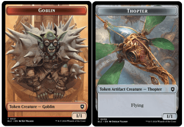 Goblin (0021) // Thopter (0039) Double-Sided Token